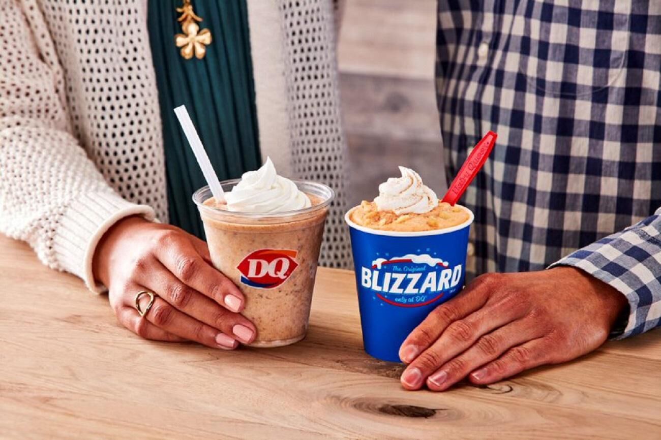 DQ Pumpkin Cookie Butter Shake, Pumpkin Pie Blizzard Treat
